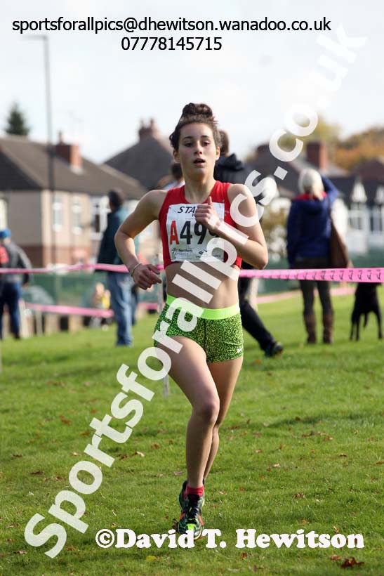 Womens under-17s Northern Cross Country Relays, Graves Park, Sheffield. Photo: David T. Hewitson/Sports for All Pics